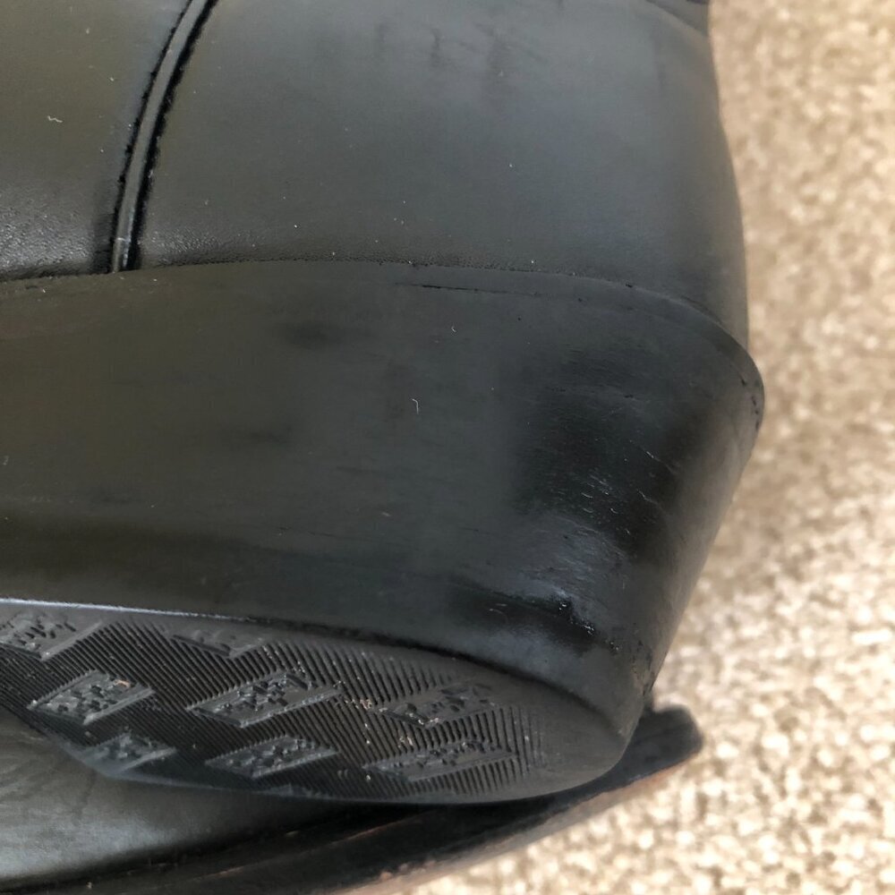 Tony Lama Black Cowboy Boots - Picture 10 of 11